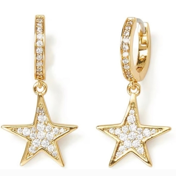 🔹️KATE SPADE 🔹️You’re A Star Huggies Earrings - Picture 1 of 3